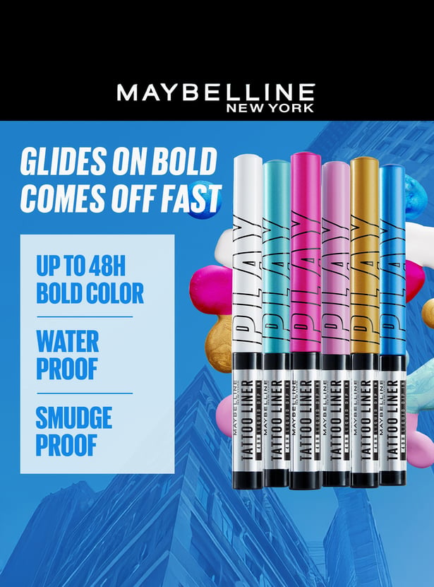 MAYBELLINE NEW YORK Tattoo Play Blue Liquid Eyeliner - Switch - 2.1ml