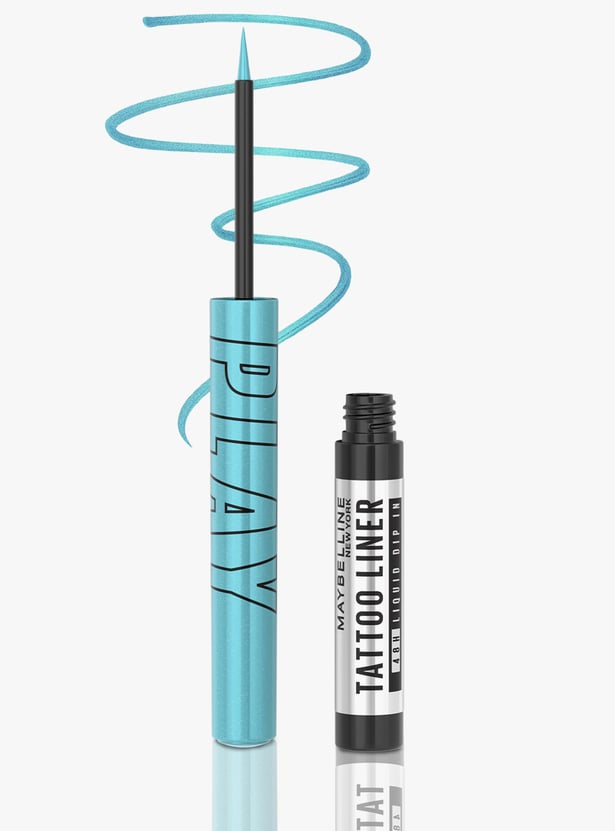 MAYBELLINE NEW YORK Tattoo Play Liquid Eyeliner - Ride Light Blue - 2.1ml