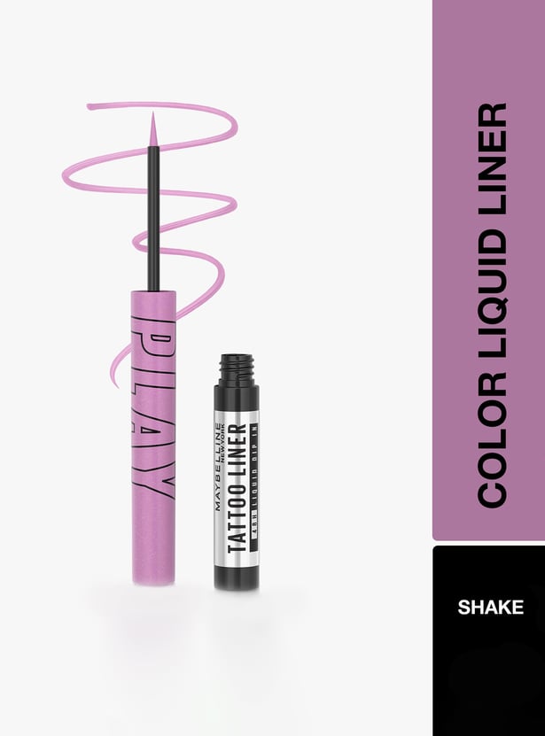 MAYBELLINE NEW YORK Tattoo Play Purple Liquid Eyeliner - Shake - 2.1ml