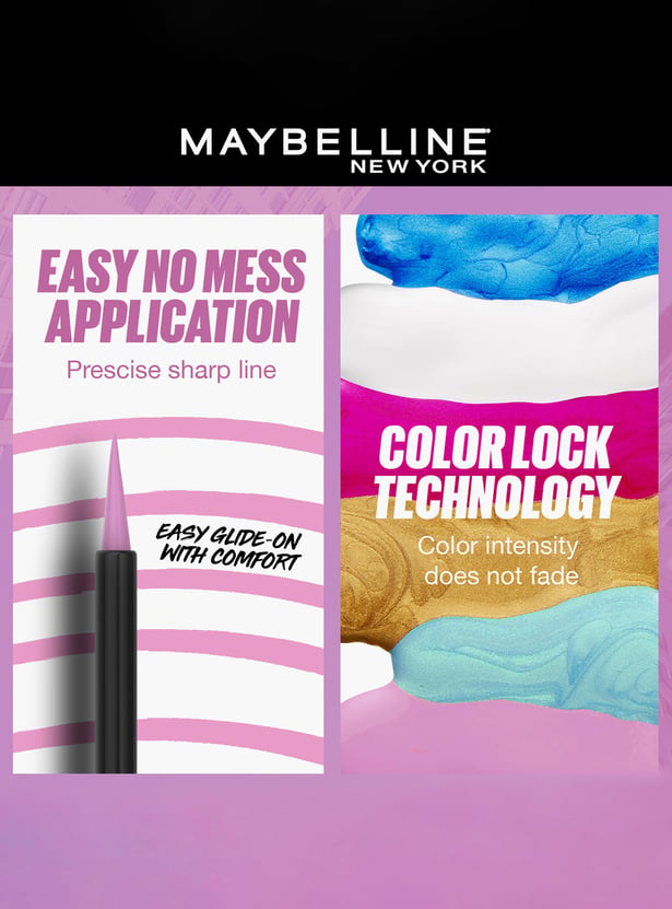MAYBELLINE NEW YORK Tattoo Play Purple Liquid Eyeliner - Shake - 2.1ml