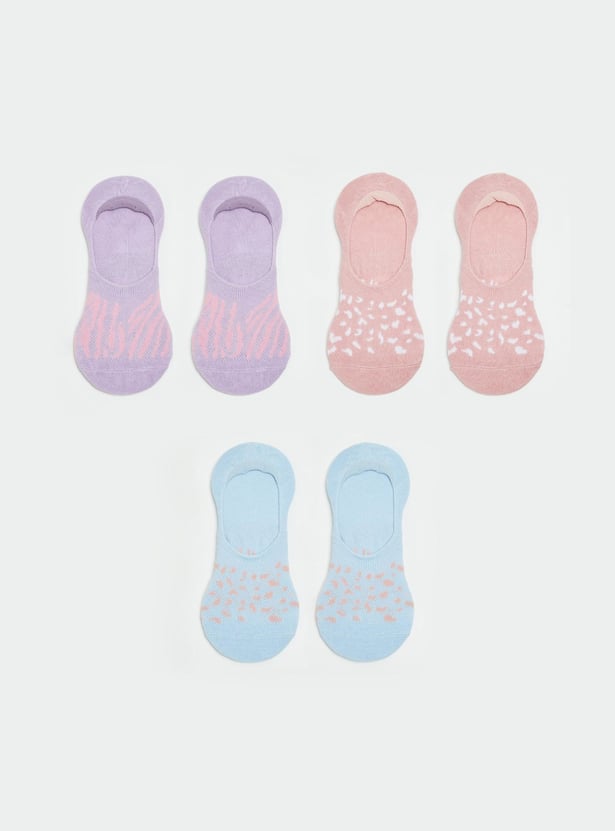 GINGER Women Solid No-Show Socks - Pack of 3