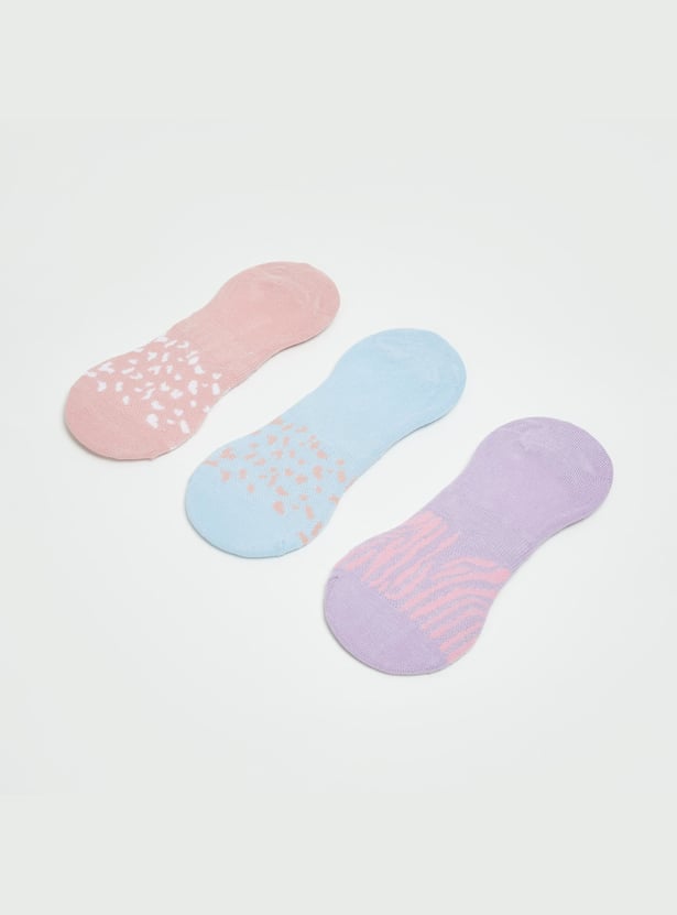 GINGER Women Solid No-Show Socks - Pack of 3