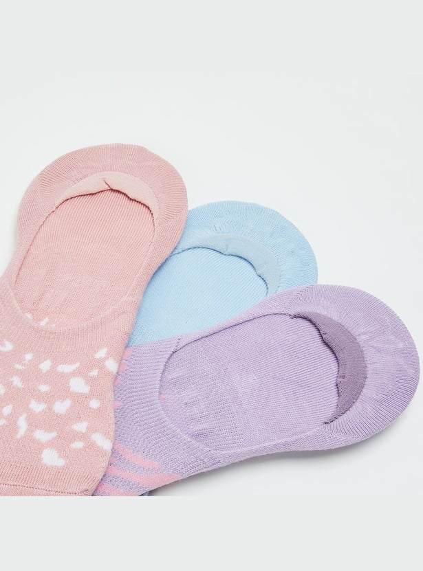GINGER Women Solid No-Show Socks - Pack of 3