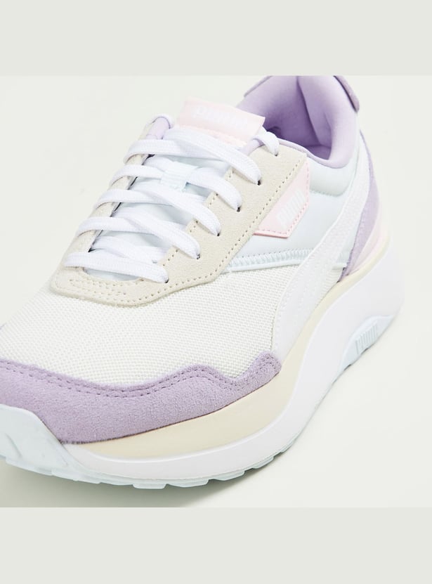 PUMA Cruise Rider Women Colourblocked Lace-Up Sneakers
