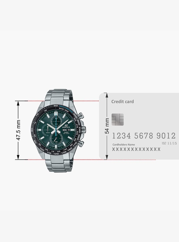 CASIO Edifice Men Chronograph Watch with Metal Strap - ED595