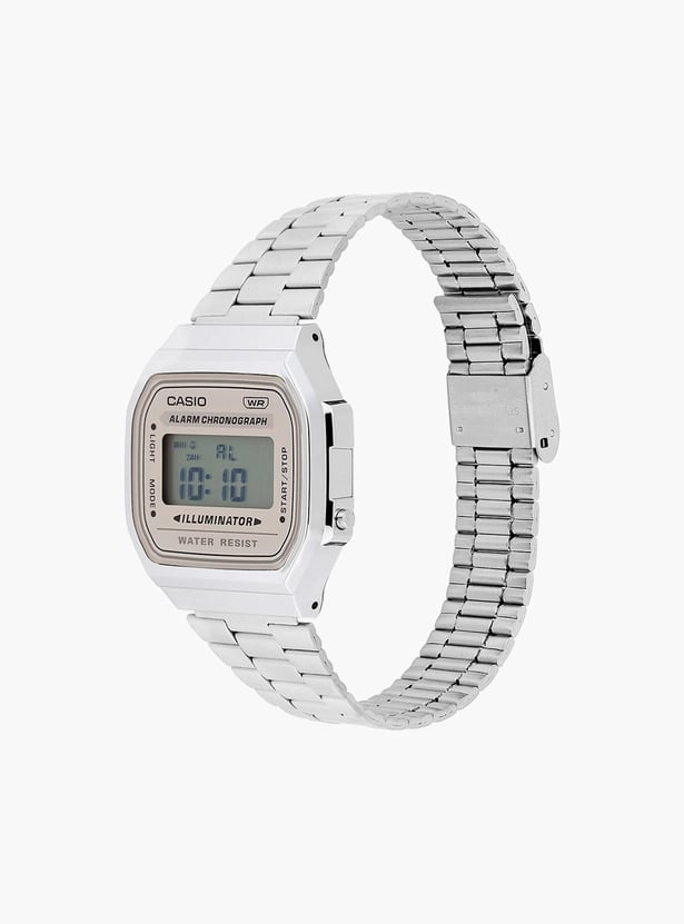 CASIO Vintage Unisex Analog-Digital Watch with Metal Strap -