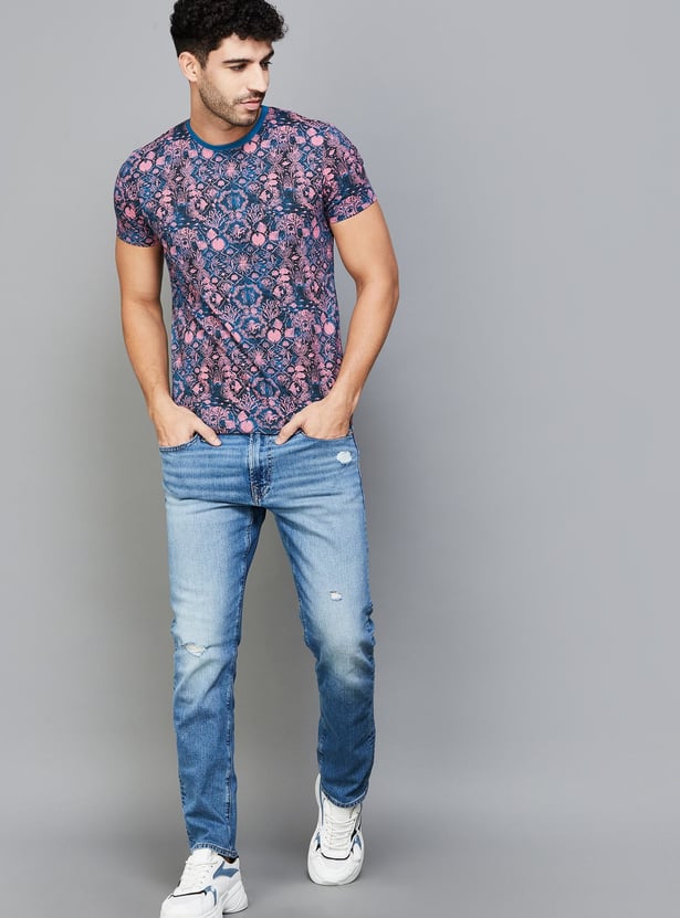 AMERICAN EAGLE Men Distressed Slim Tapered Jeans