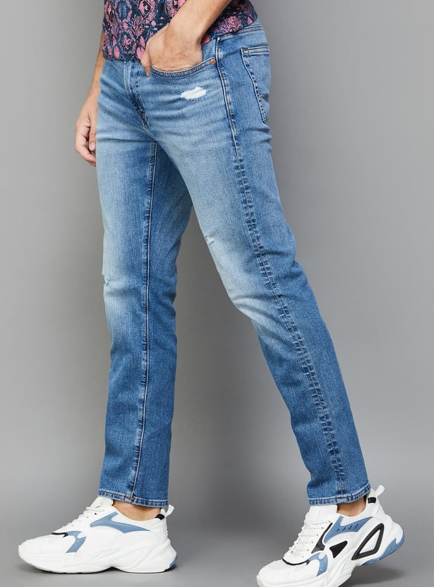 AMERICAN EAGLE Men Distressed Slim Tapered Jeans