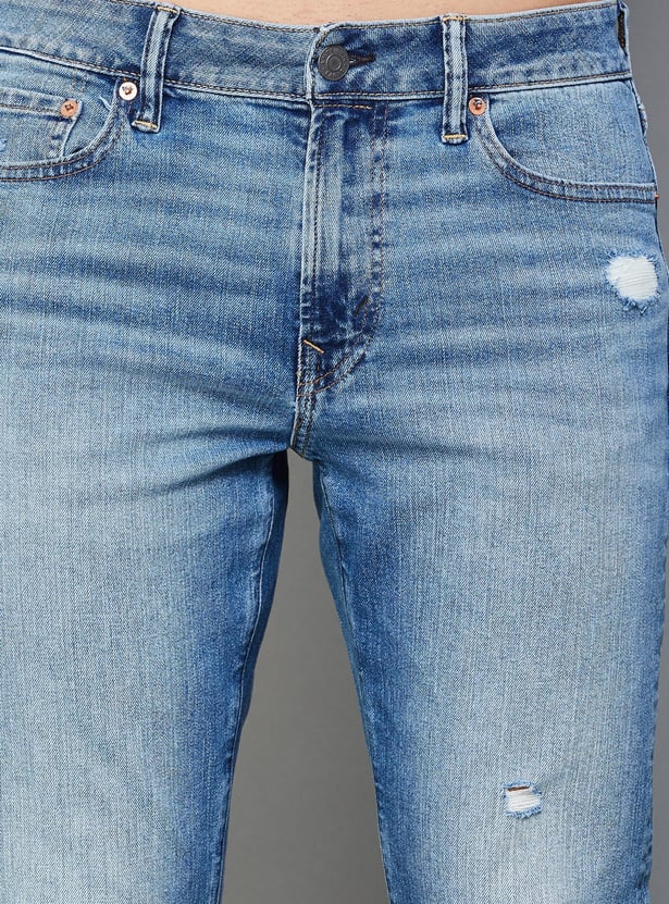 AMERICAN EAGLE Men Distressed Slim Tapered Jeans
