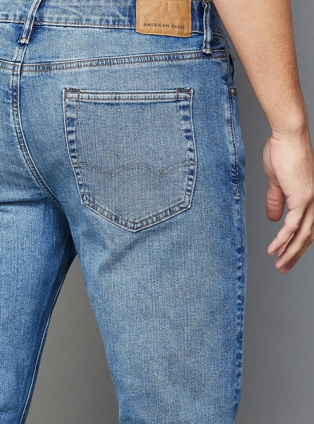 AMERICAN EAGLE Men Distressed Slim Tapered Jeans