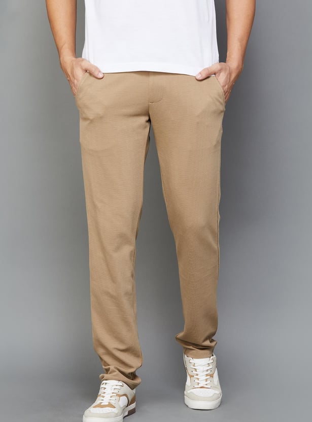 FAHRENHEIT Men Solid Regular Fit Trackpants