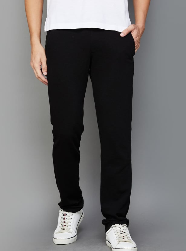 FAHRENHEIT Men Solid Regular Fit Trackpants