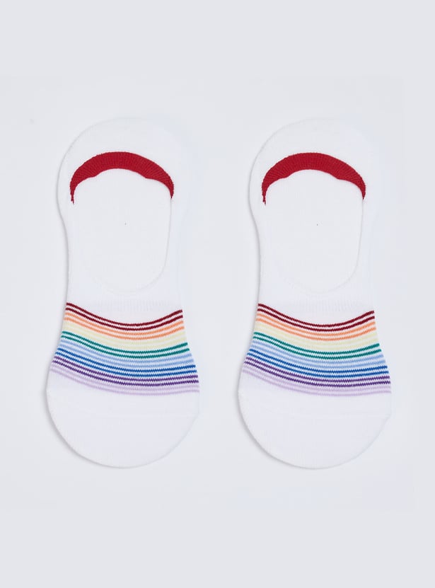 GINGER Women Printed No-Show Socks - Pack of 3