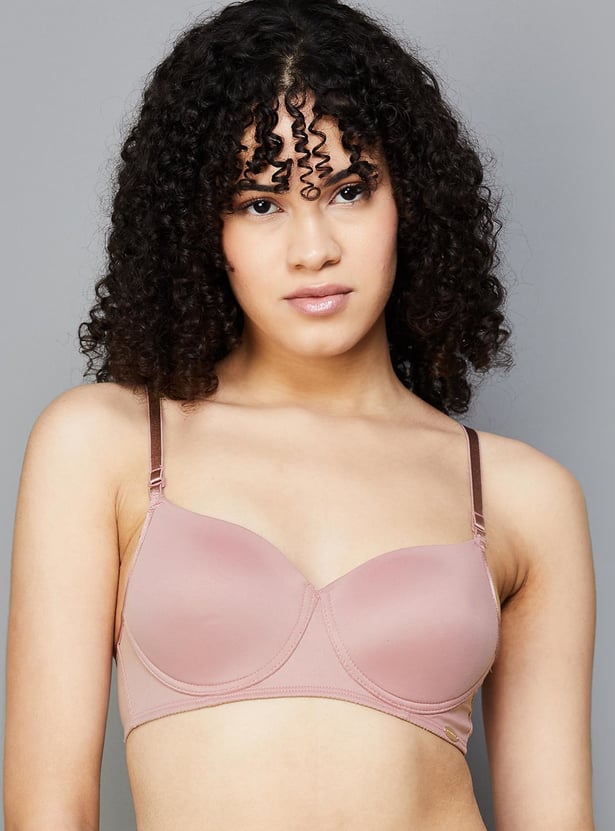 ENAMOR Solid Padded Non-Wired Everyday Bra