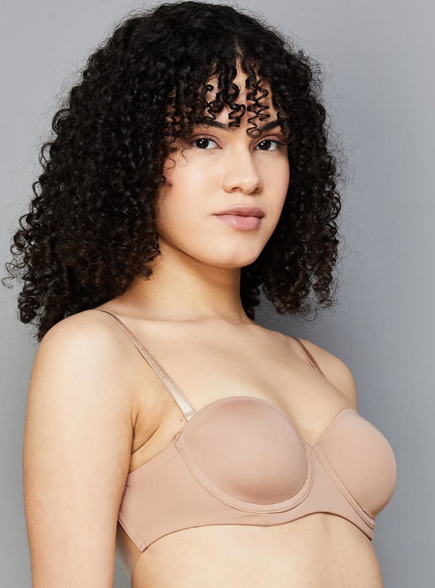ENAMOR Solid Padded Wired Balconette Bra