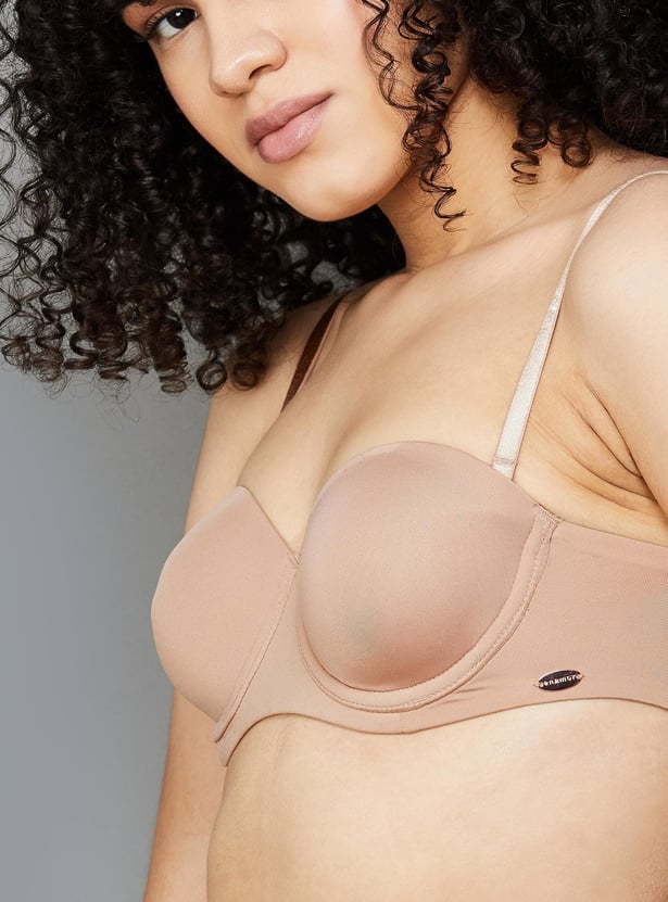 ENAMOR Solid Padded Wired Balconette Bra