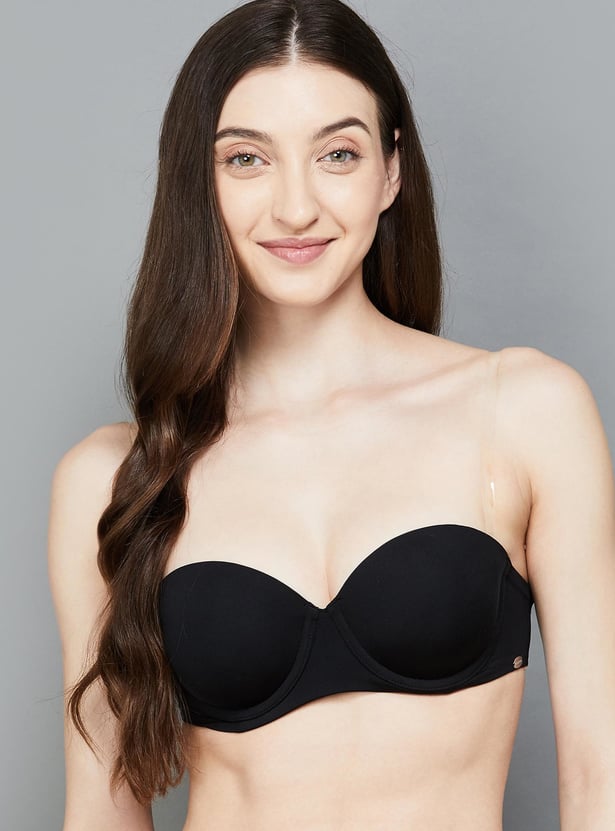 ENAMOR Solid Padded Wired Balconette Bra