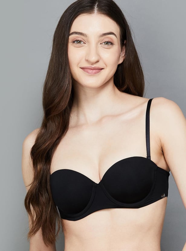 ENAMOR Solid Padded Wired Balconette Bra
