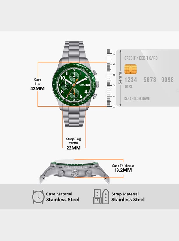 FOSSIL Men Sport Tourer Chronograph Watch-FS6048I
