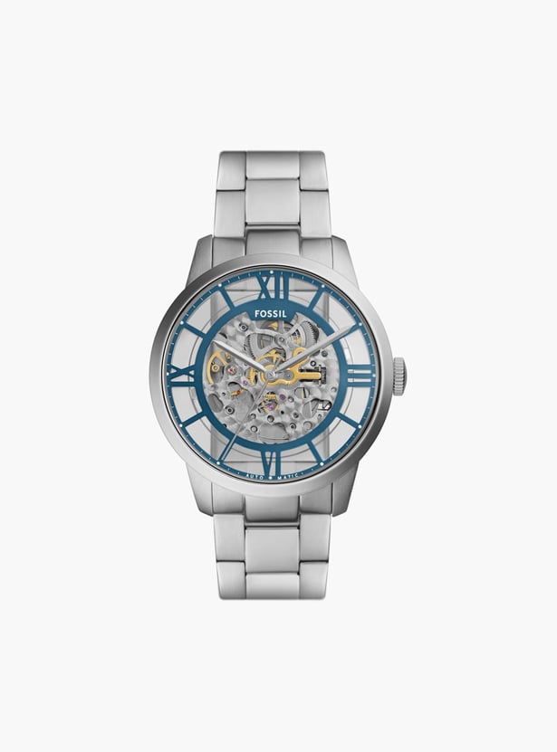 FOSSIL Townsman Men Skeleton Automatic Watch with Metal Strap - ME3260I