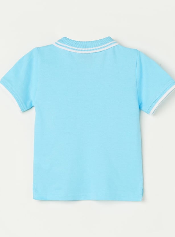 JUNIORS Boys Polo T-shirt with Contrast Trim