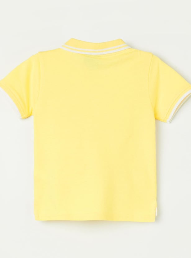 JUNIORS Boys Polo T-shirt with Contrast Trim