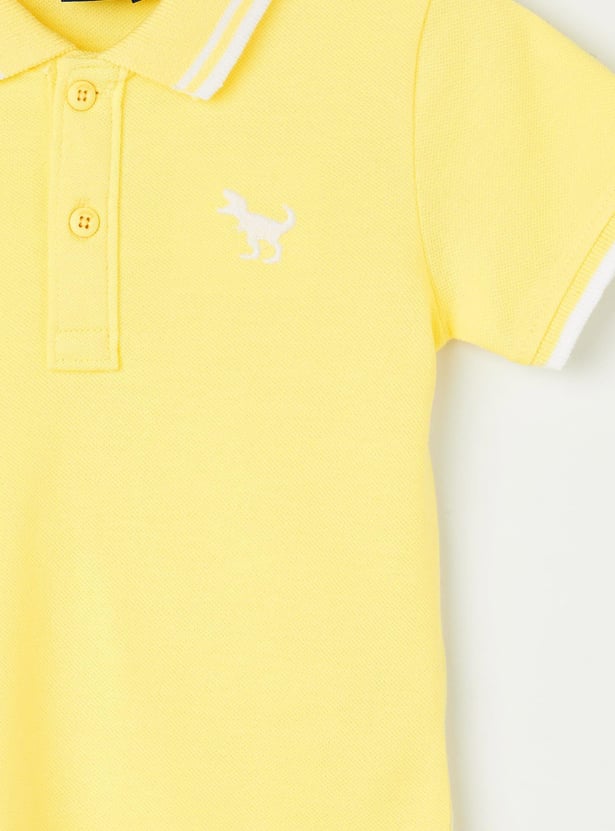 JUNIORS Boys Polo T-shirt with Contrast Trim