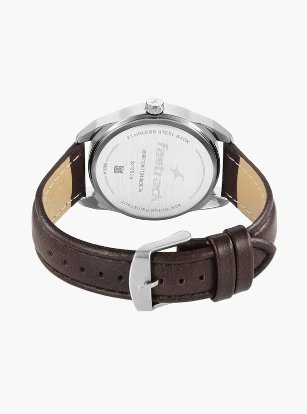 3308sl01 Buy FASTRACK Men Leather Strap Analog Watch - 3313SL01 from Fastrack at ...