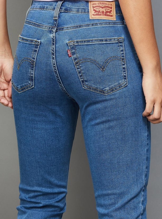 LEVI'S Women Straight Fit Light Wash Jeans