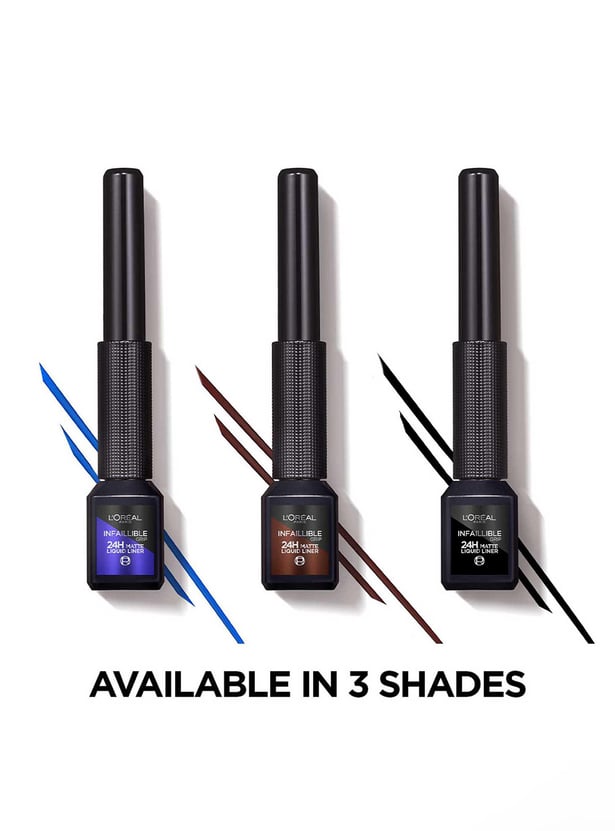 L'OREAL PARIS Infallible Grip 24h Matte Liquid Eye Liner - 02 BLUE - 5.7g
