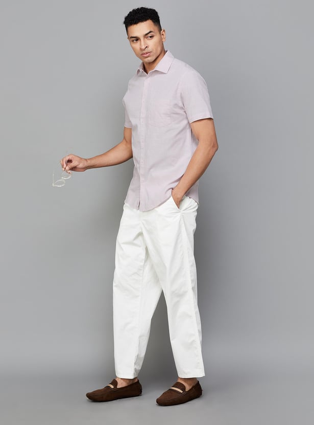 CODE Men Solid Regular Fit Casual Shirt
