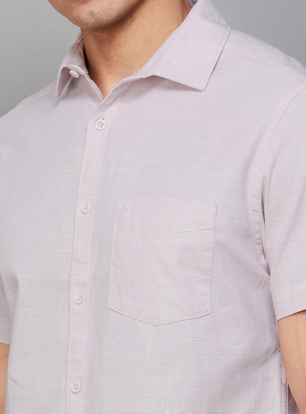 CODE Men Solid Regular Fit Casual Shirt
