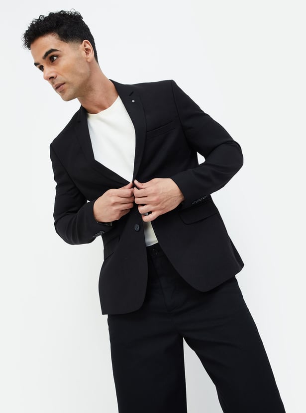 Buy CODE Men Textured Slim Fit Two-Piece Suit from CODE at just