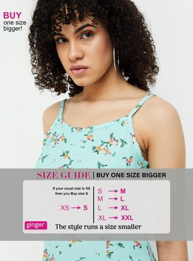 Buy GINGER Women Floral Printed A-line Dress from Ginger at just INR 799.0