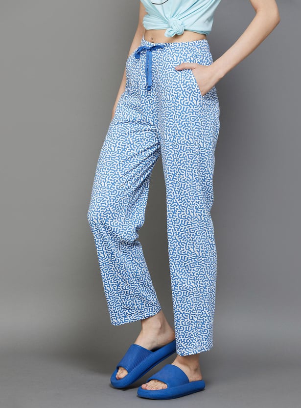 GINGER Women Printed Elasticated Pyjamas