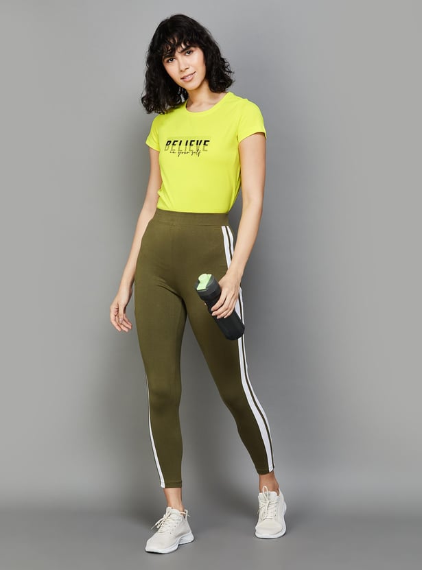 KAPPA Women Printed Regular Fit T-shirt