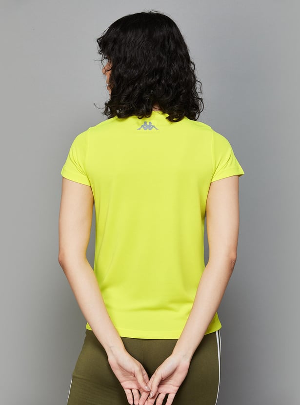 KAPPA Women Printed Regular Fit T-shirt