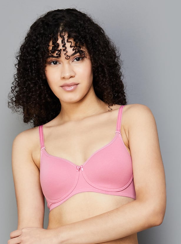 AMANTE Solid Padded Non-Wired T-shirt Bra