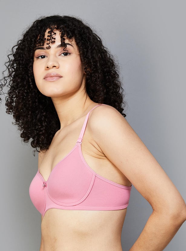 AMANTE Solid Padded Non-Wired T-shirt Bra
