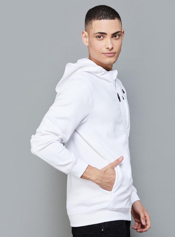 KAPPA Men Solid Hooded Sweatshirt
