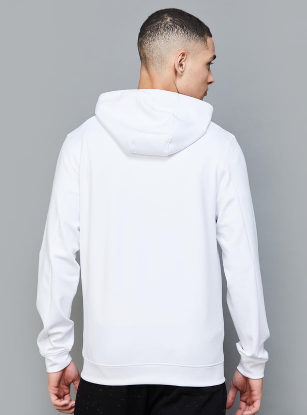 KAPPA Men Solid Hooded Sweatshirt