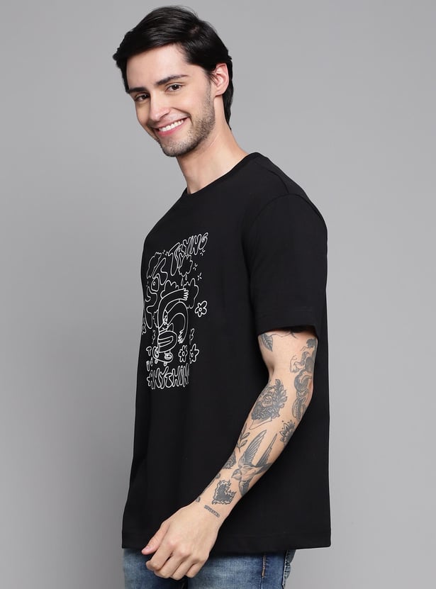 FLYING MACHINE Men Printed Regular Fit T-shirt