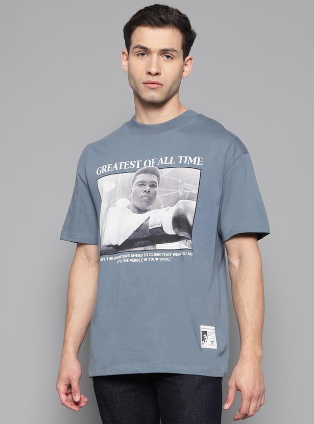 FLYING MACHINE Men Graphic Printed Regular Fit T-shirt