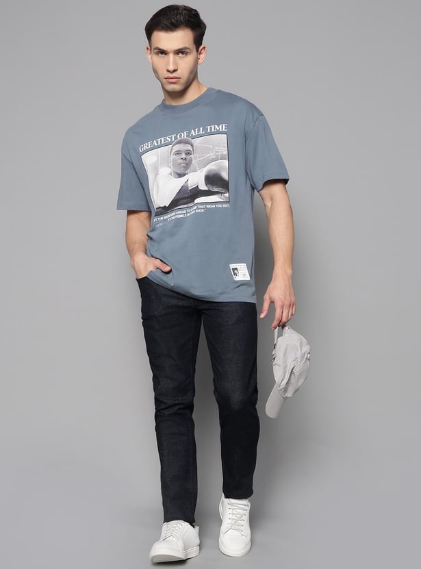 FLYING MACHINE Men Graphic Printed Regular Fit T-shirt