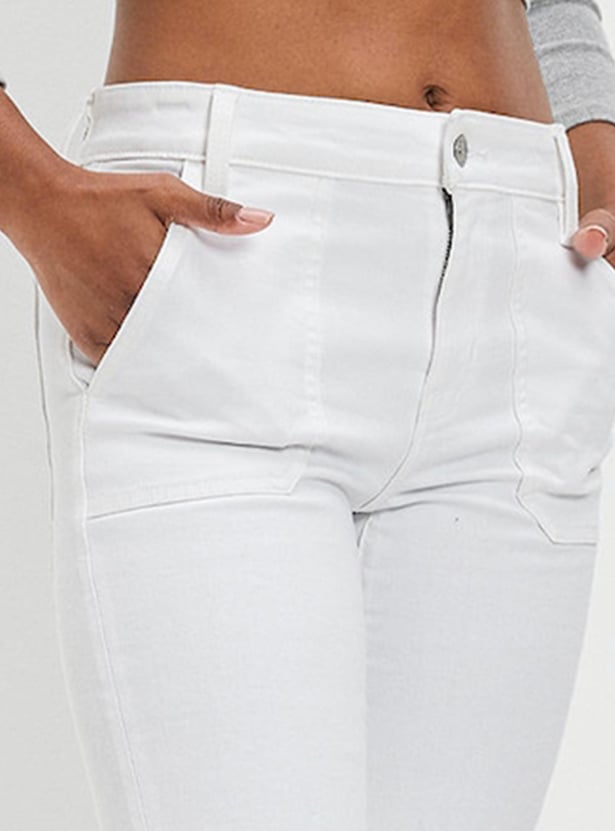 AMERICAN EAGLE Women Solid Flared Jeans