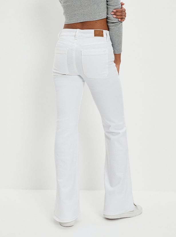 AMERICAN EAGLE Women Solid Flared Jeans