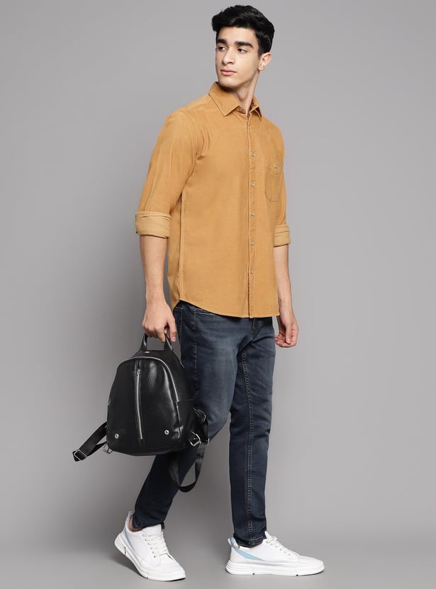 Buy COLORPLUS Men Solid Regular Fit Casual Shirt from Colorplus at just ...