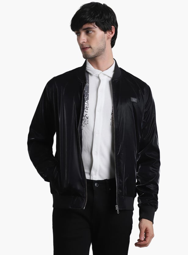 JACK JONES Men Solid Bomber Jacket