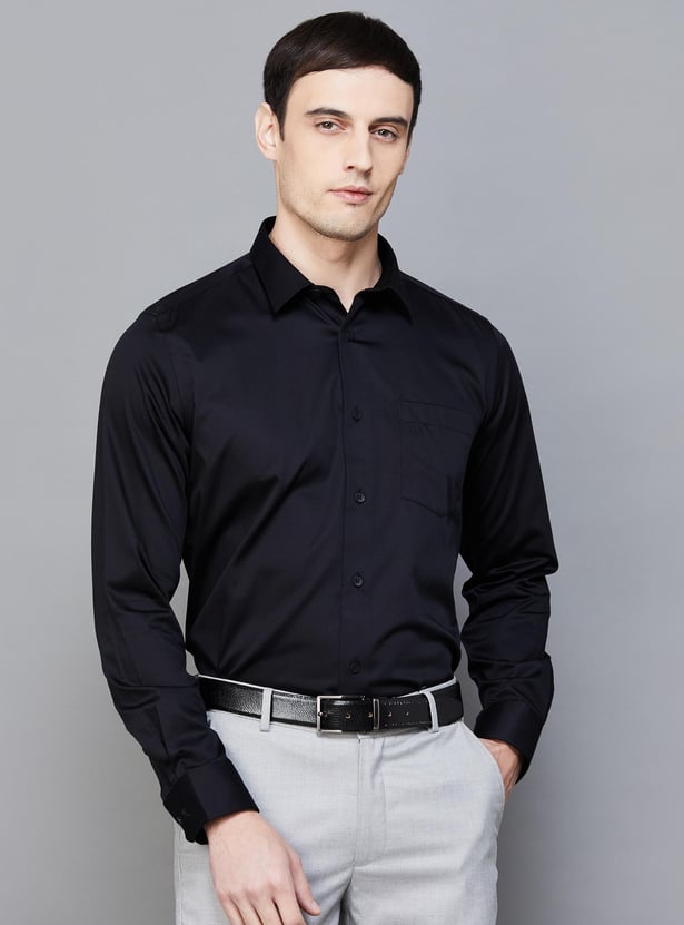BLACKBERRYS Men Solid Slim Fit Formal Shirt