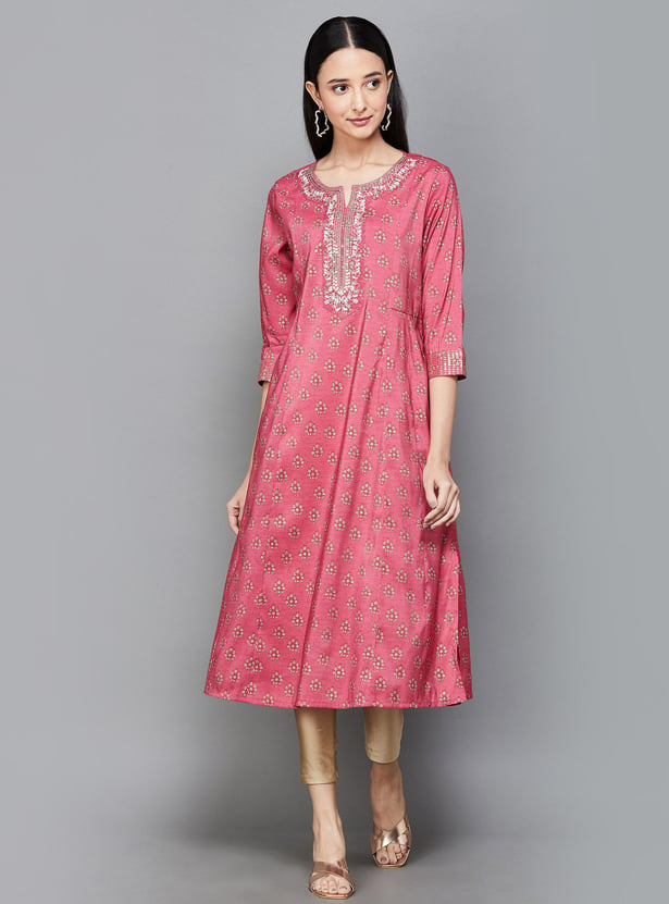 MELANGE Women Printed A-Line Kurta